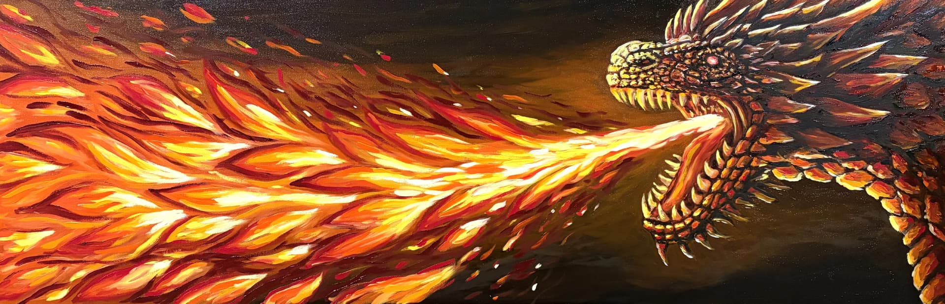 Fire Dragon — Oil on canvas