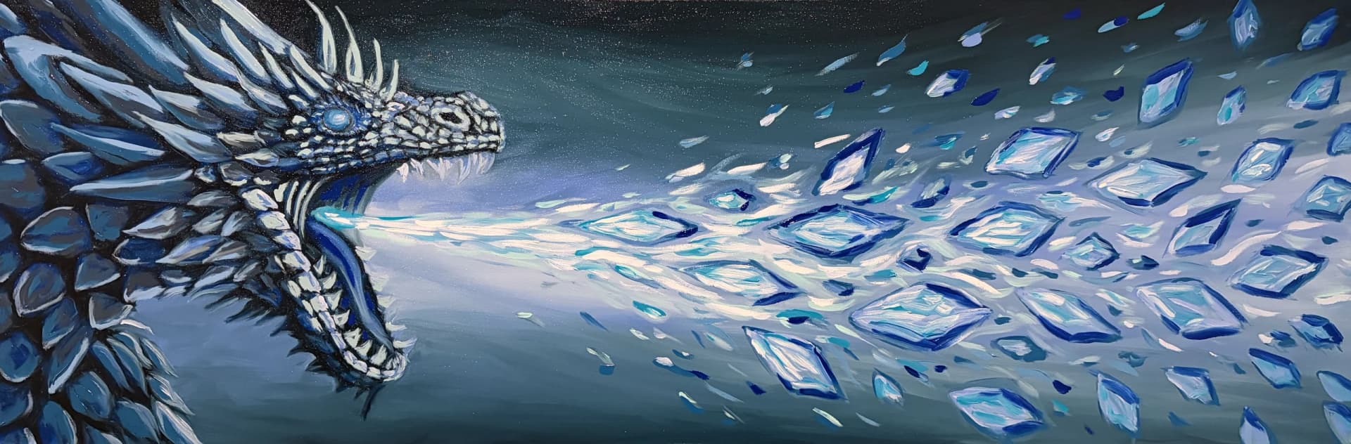 Ice Dragon — Oil on canvas