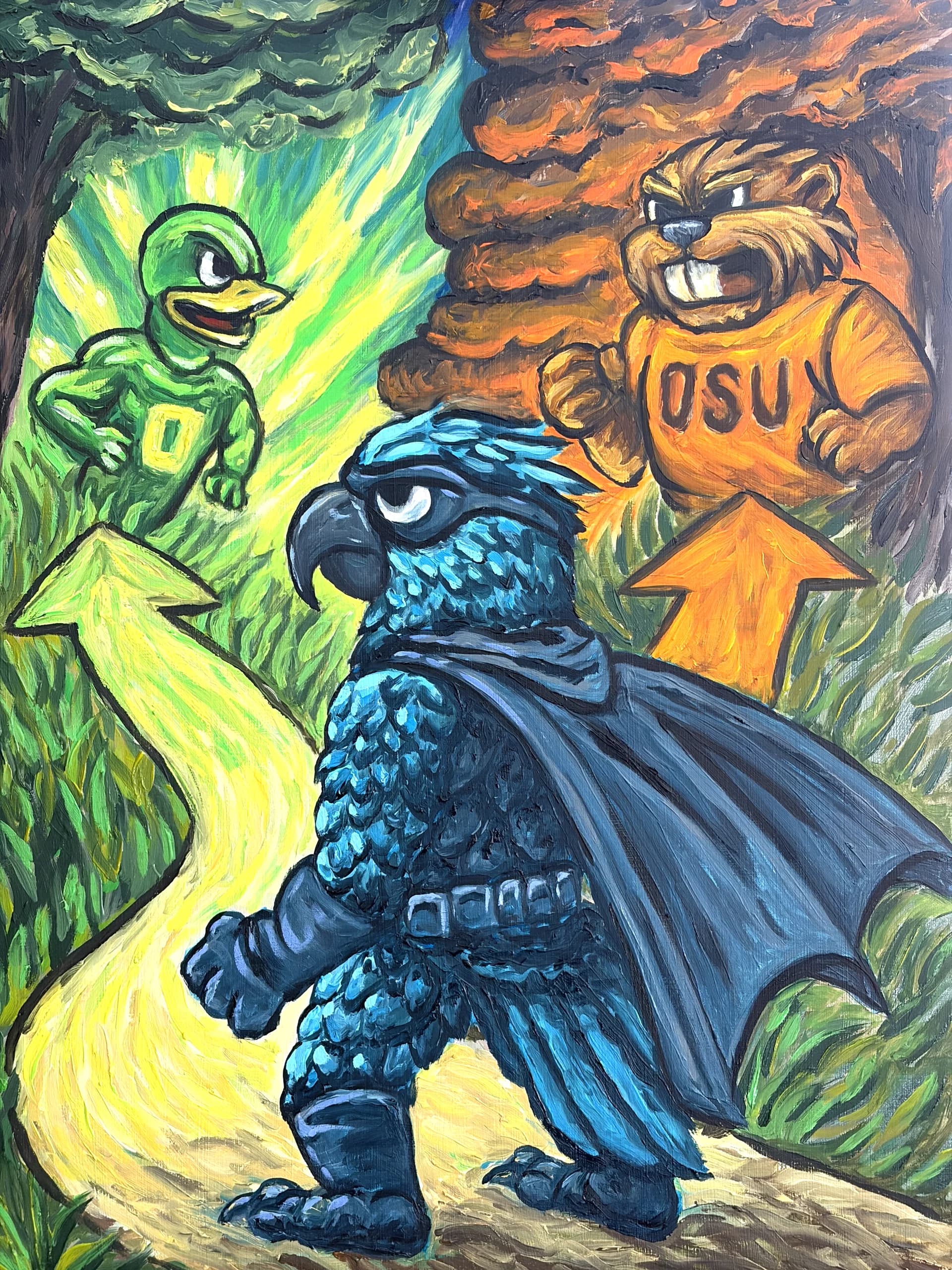 Batman's Choice — Oil on canvas